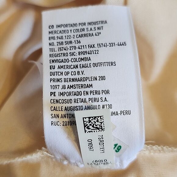 American Eagle Outfitters Palest Peach Eyelet Shorts Romper, M - Picture 8 of 10